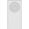 Ekena Millwork Standard Foster Bullseye Plinth Block With Rounded Edge, 3 1/2"W x 7"H x 1"P PBP035X070X100FOS04 - alternate 2